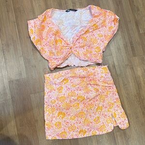 Zara tropical print set